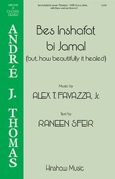 Bes Inshafat bi Jamal SATB choral sheet music cover